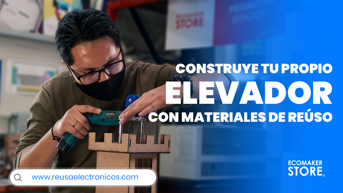 Aprende cómo hacer un elevador mecánico casero con productos de reúso | DIY