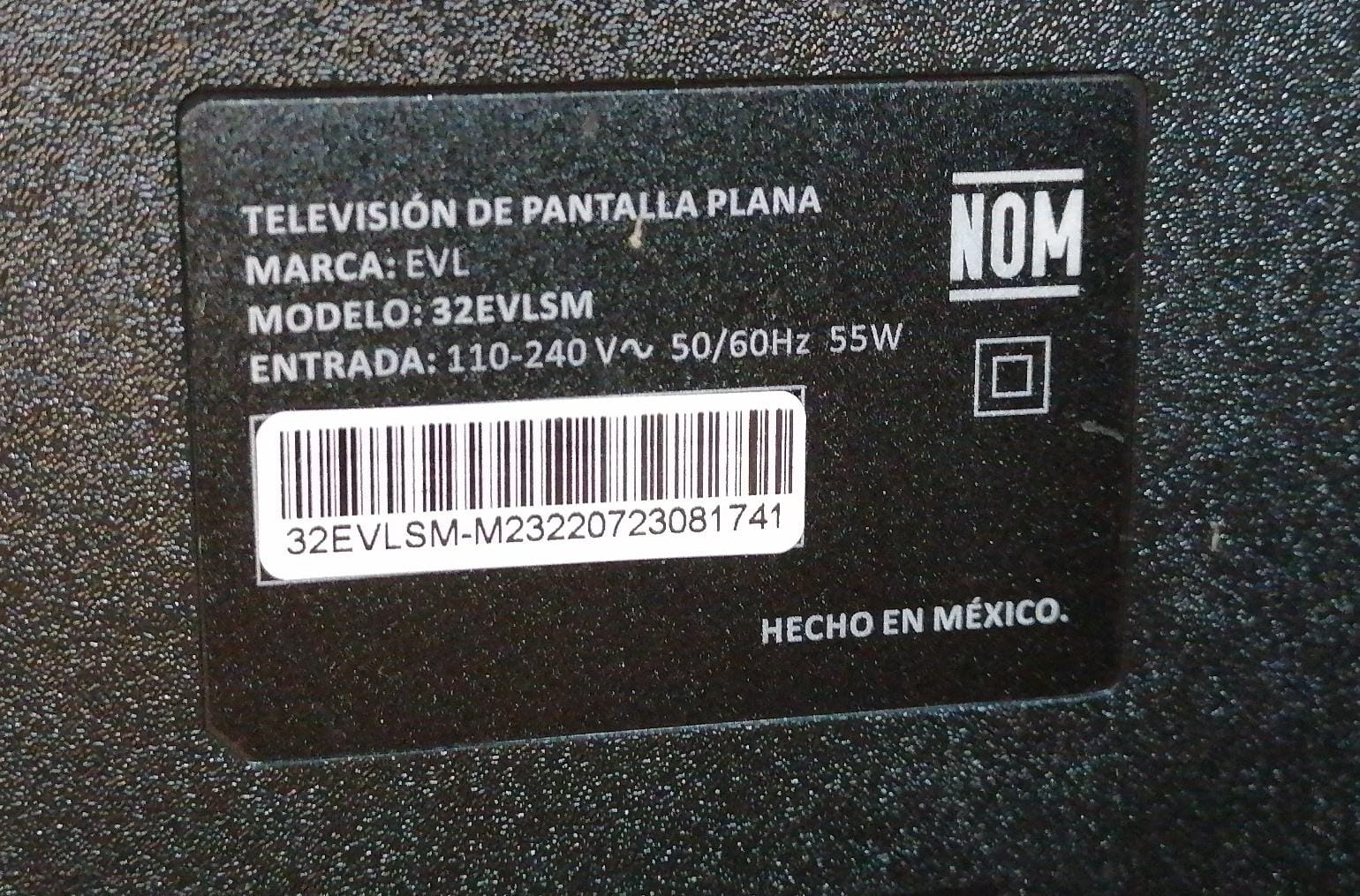 Pantalla Led EVL 32" HD Smart Tv 32EVLSM