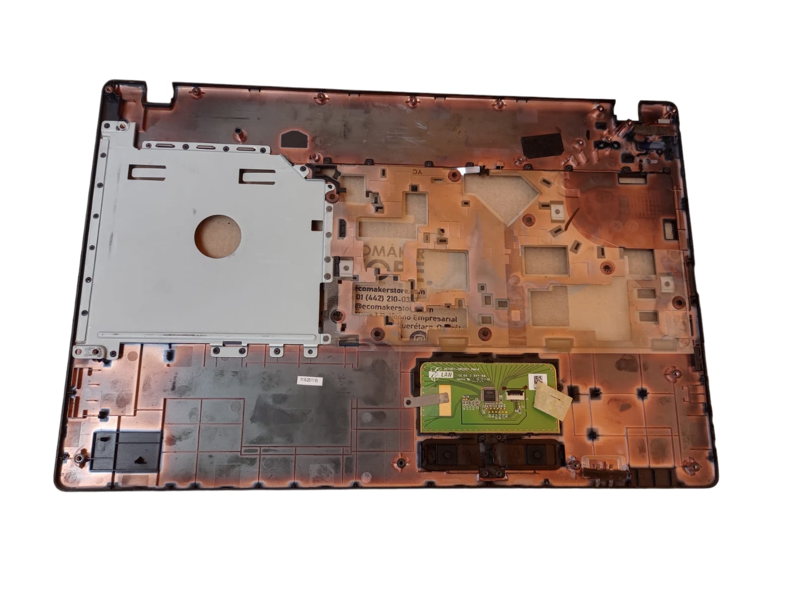Carcasa Base Superior, Touchpad y Disipador de Laptop Gateway Pew91 (Producto usado)