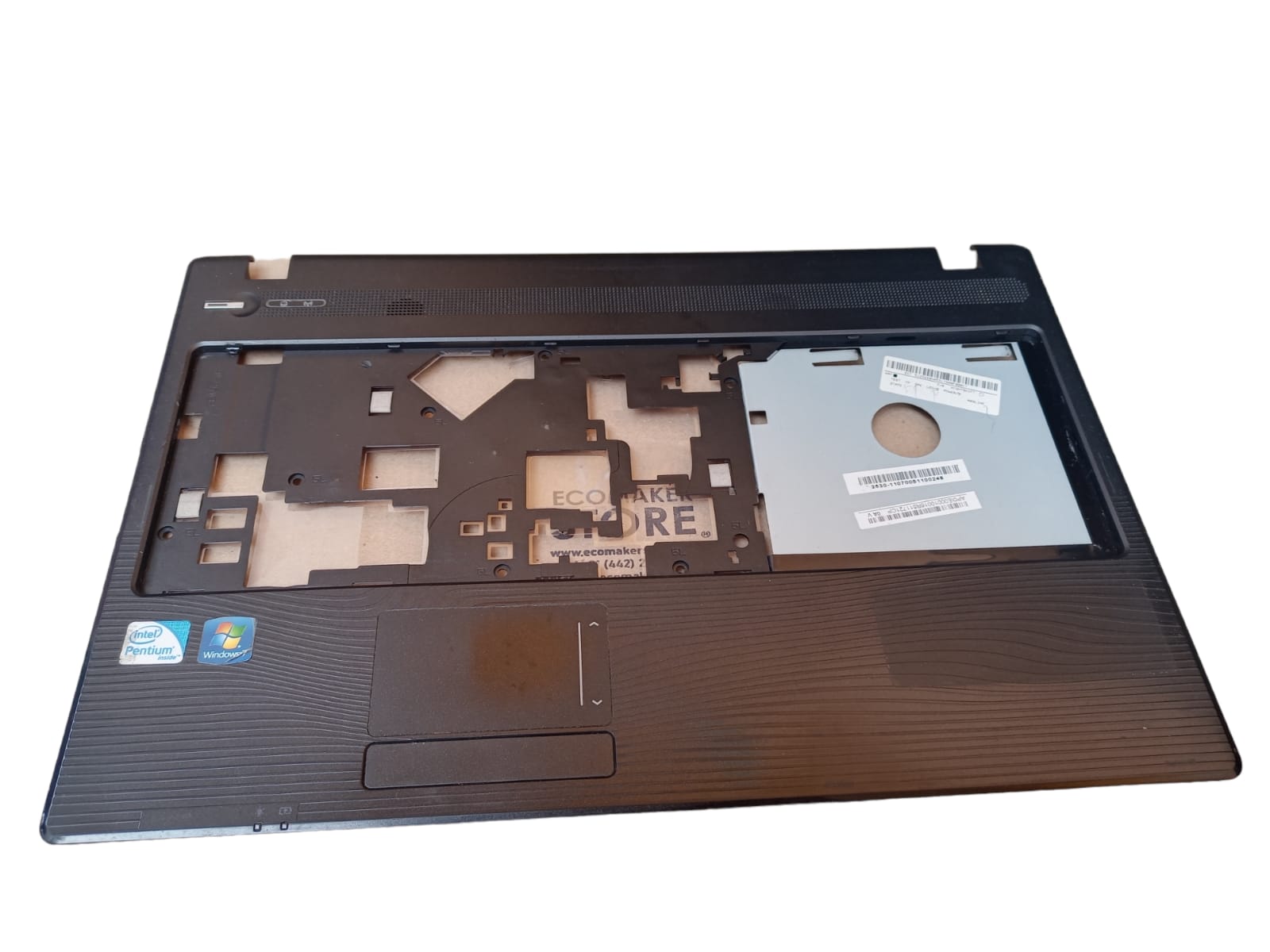 Carcasa Base Superior, Touchpad y Disipador de Laptop Gateway Pew91 (Producto usado)