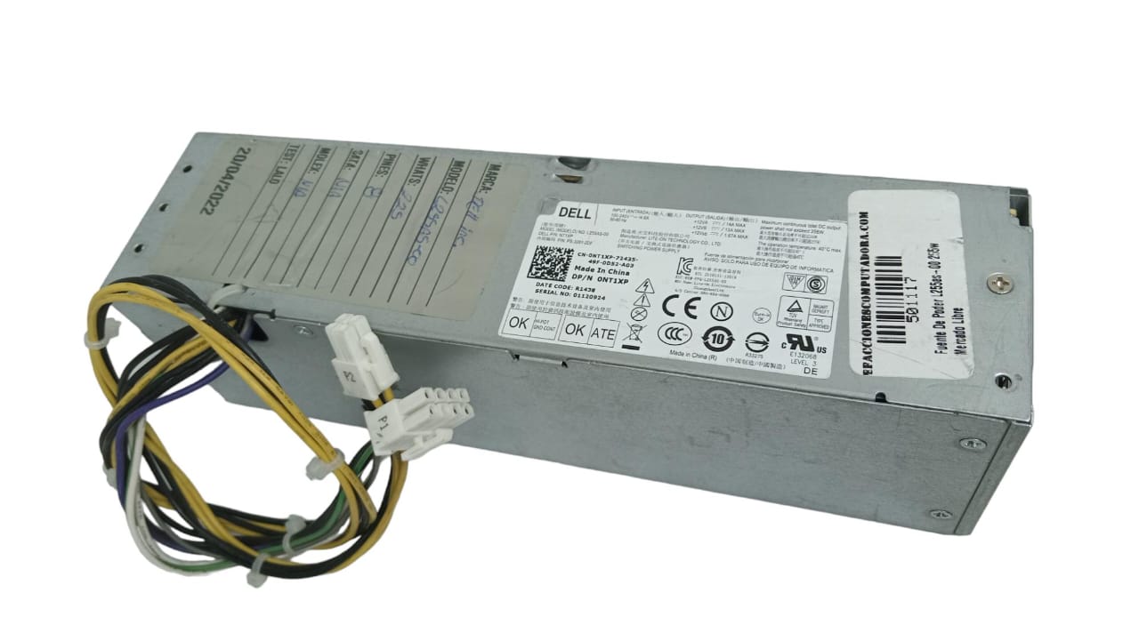 Fuente de poder DELL Modelo L255AS-00 225W