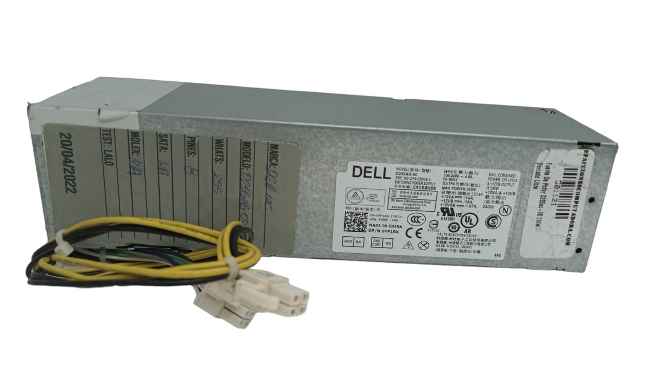 Fuente de Poder DELL Modelo D255AS-00 240W