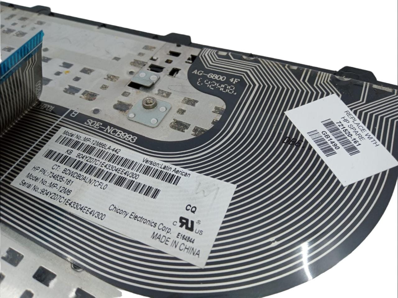 Teclado HP Probook 440 G1 Original, Largo: 30 cm Ancho: 11.5cm (Producto usado)