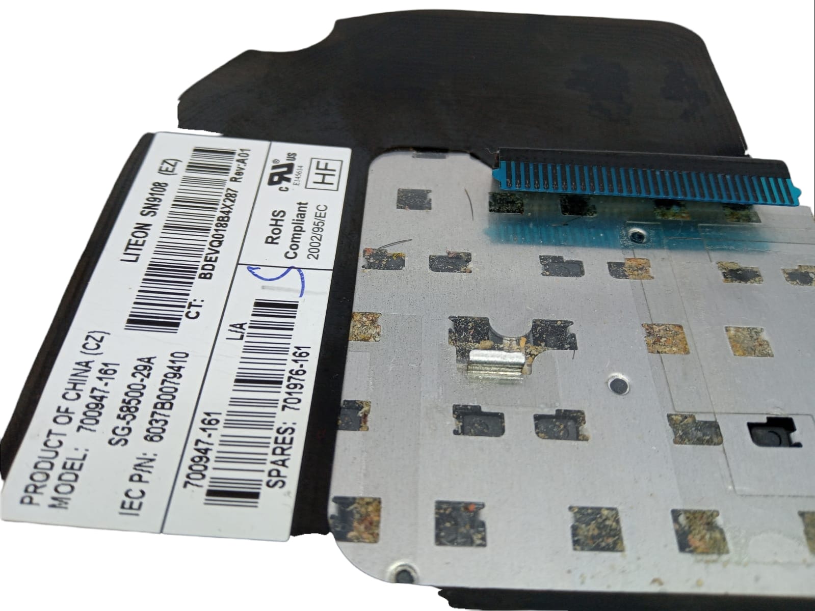 Teclado de Laptop Hp Probook 6470b L:30cm, A:11cm (producto usado)