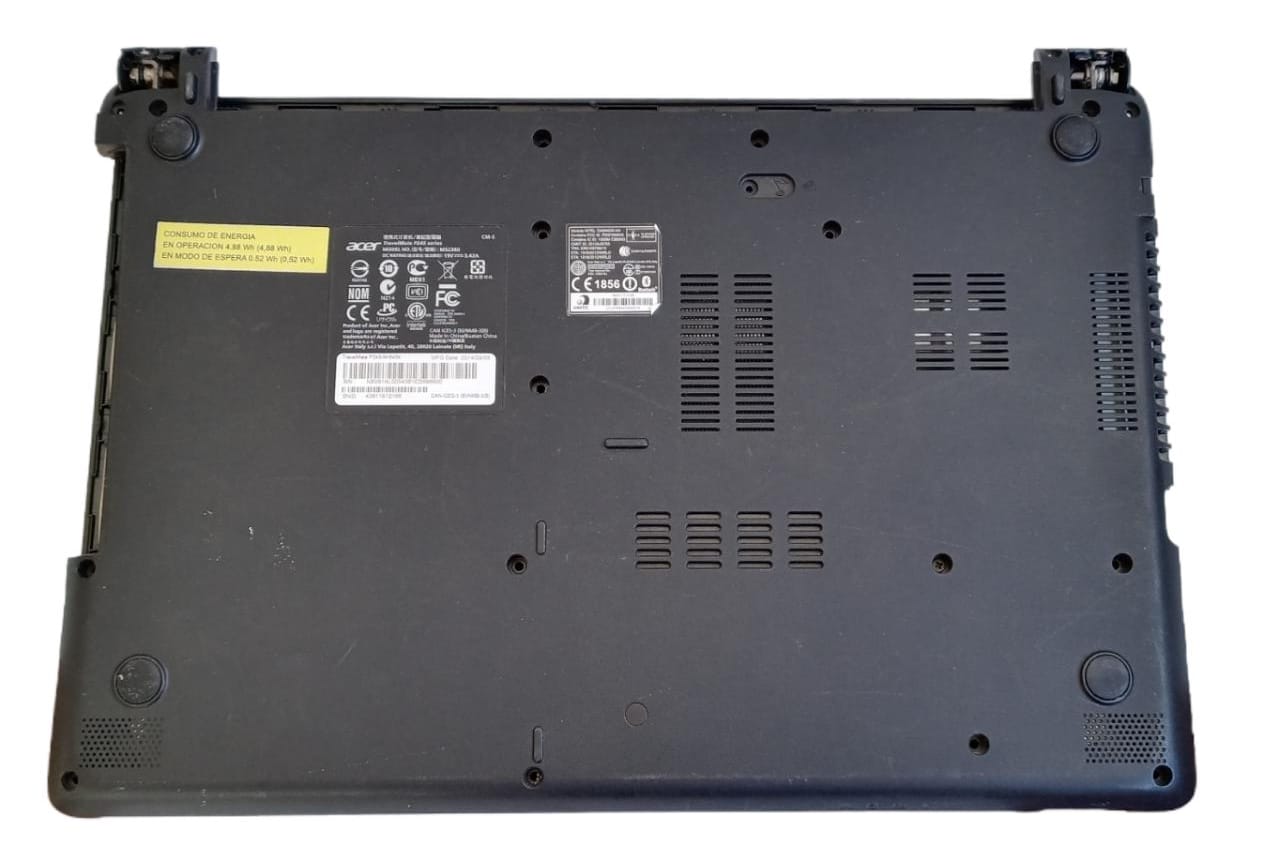Carcasa Base Inferior, Top Cover, Bisagras, Cables de Antena y Cámara Web Acer Travelmate P245 Series 14" (Producto usado)
