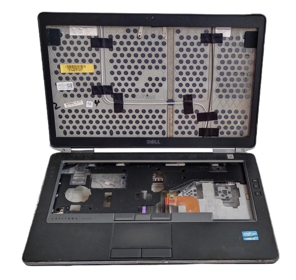 Carcasa Base Inferior-Superior, Top-Cover, Bisel, Cámara Web, Bisagras, Palmrest, Botones Primarios-Secundarios y Touch-Pad de Laptop 14" DELL Latitude Modelo E6430S (Producto usado)