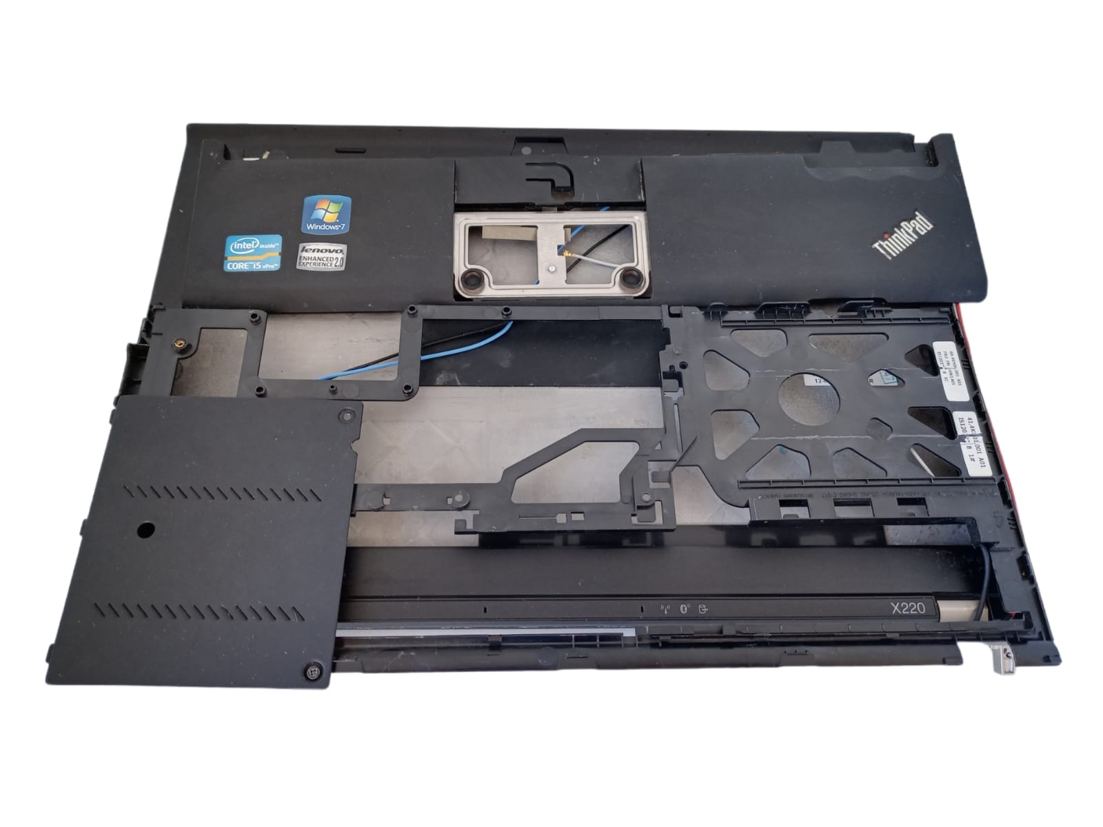Top cover, Bisel , Carcasa Teclado, Palmrest y Bisagras de Laptop Lenovo X220 (Producto usado)