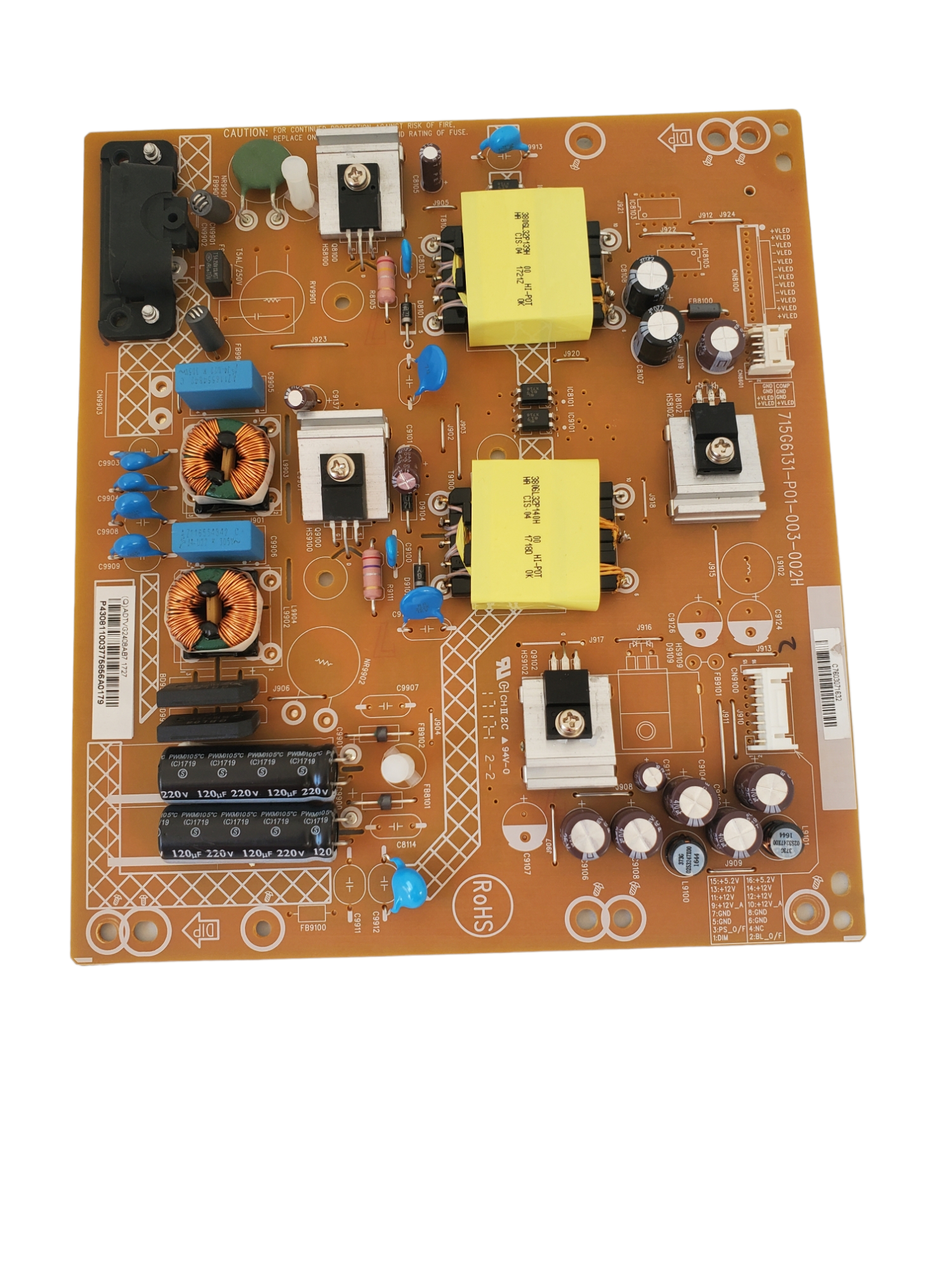 Vizio tarjeta power 715G6131-P01-003-002H