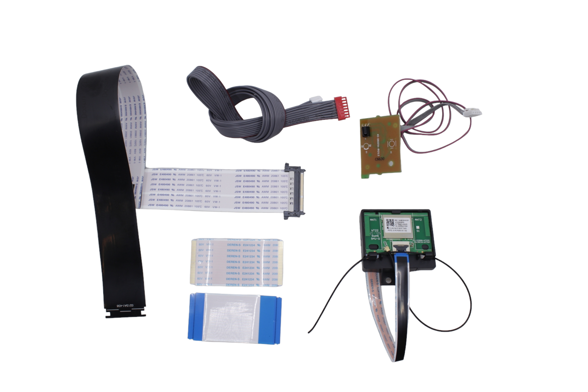 kit flexor, modulo de wifi, cable de corriente y modulo de infrarrojo TLC 50A527