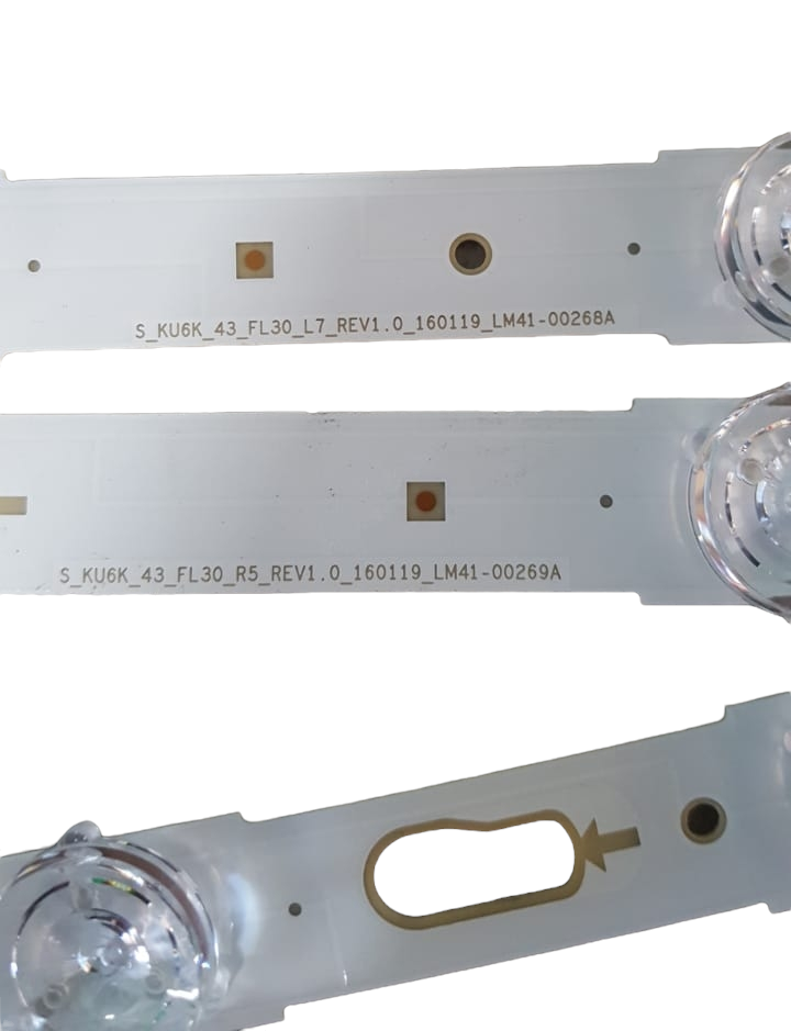 Tiras de leds Samsung UN43MU6100F Kit 8 Pzas +1 BN96-38754A