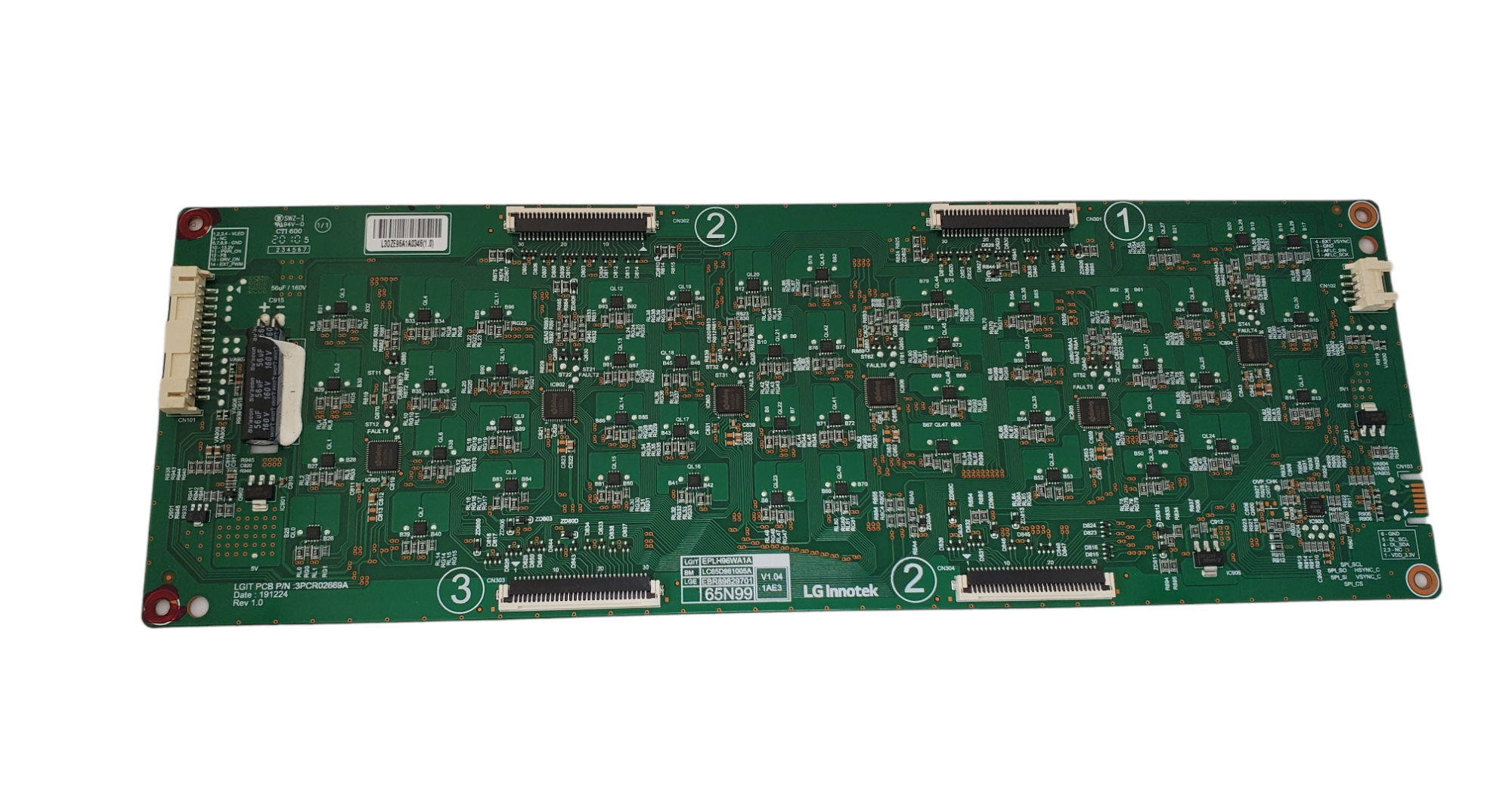 Tarjeta control de led´s LG 3pcr02669a