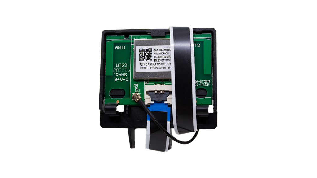 kit de flexor, cable de corriente, boton de encendio y modulo de wifi TLC 55A527