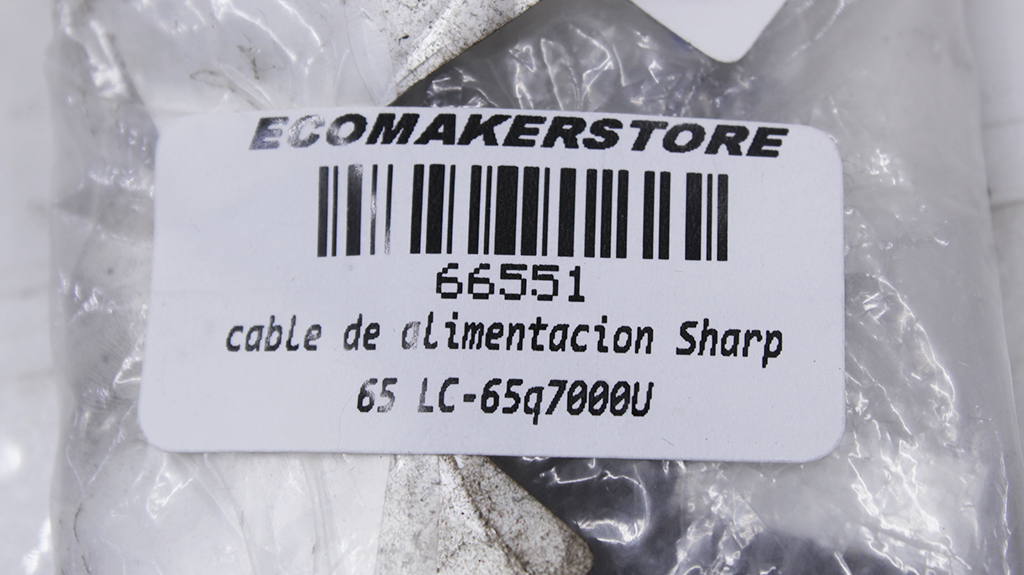 cable de alimentación Sharp 65 LC-65q7000U