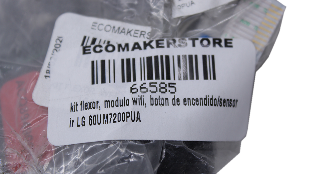 kit flexor, modulo wifi, boton de encendido/sensor ir LG 60UM7200PUA