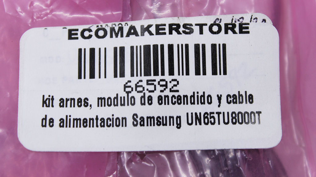 kit arnés, modulo de encendido y cable de alimentación Samsung UN65TU8000T