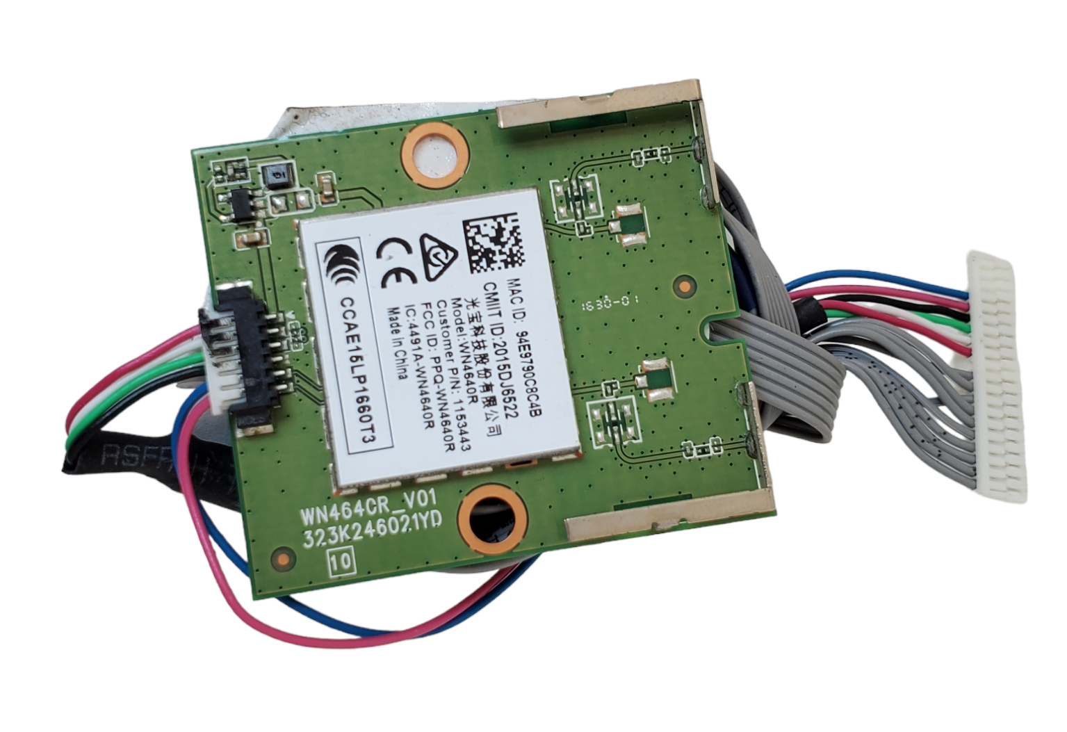 modulo de wifi, sensor infrarrojo, botonera y cables de alimentación Hisense 32H5132