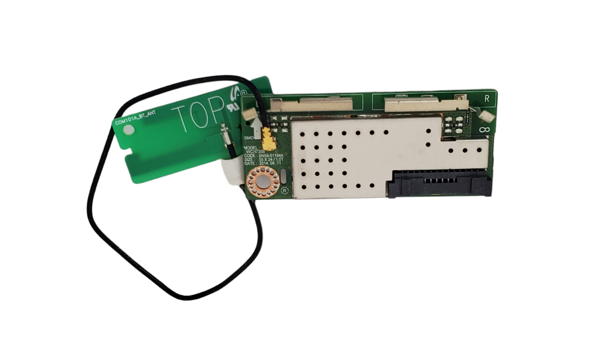 kit de flexores, modulo wifi, sensor infrarrojo, modulo de encendido y cables de corriente