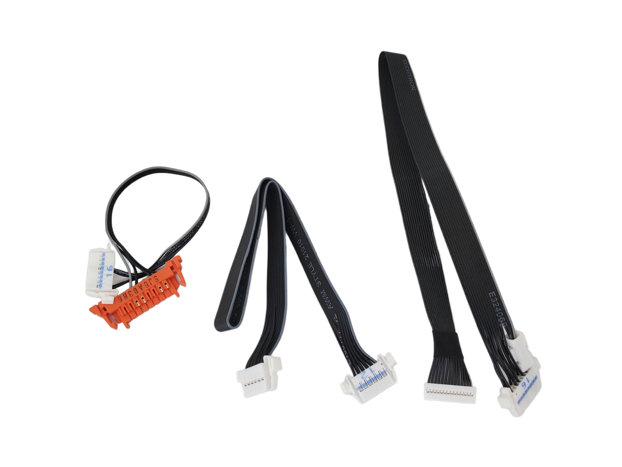 kit de flexores, modulo wifi, sensor infrarrojo, modulo de encendido y cables de corriente