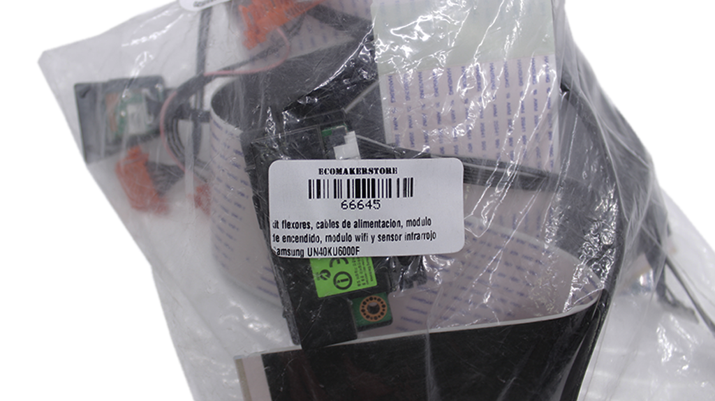 kit flexores, cables de alimentación, modulo de encendido, modulo wifi y sensor infrarrojo Samsung UN40KU6000F