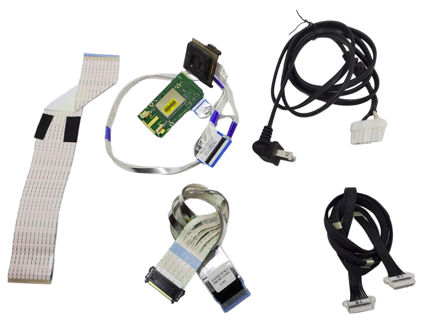 kit de flexores, cables de alimententacion, cables de corriente, modulo de wifi y modulo de wifi LG 70UK6550PUA