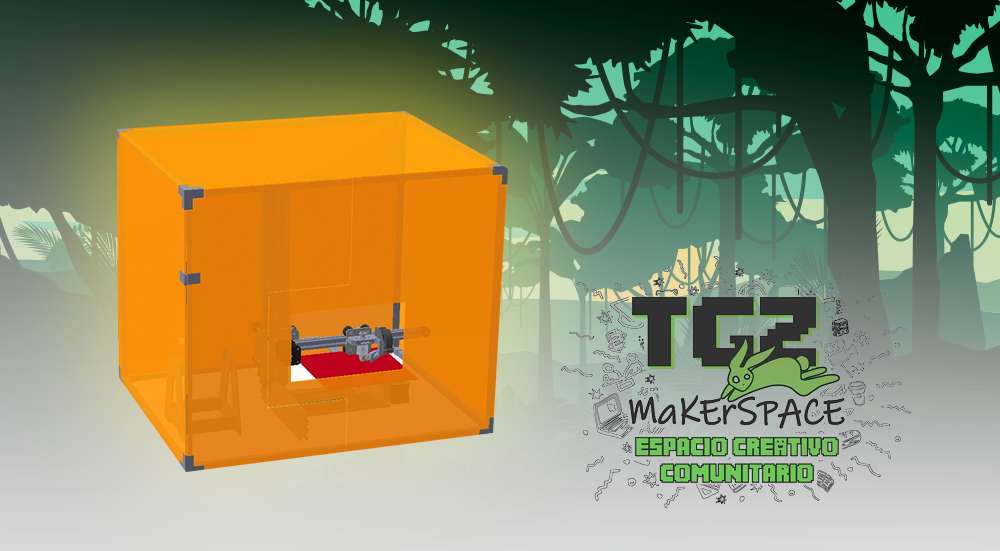 Construir una impresora 3D descargando los archivos STL Y DFX gratis de Makerspace TGZ