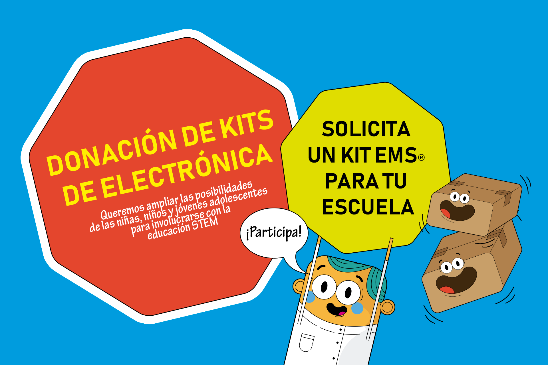 Donación de kits de electrónica