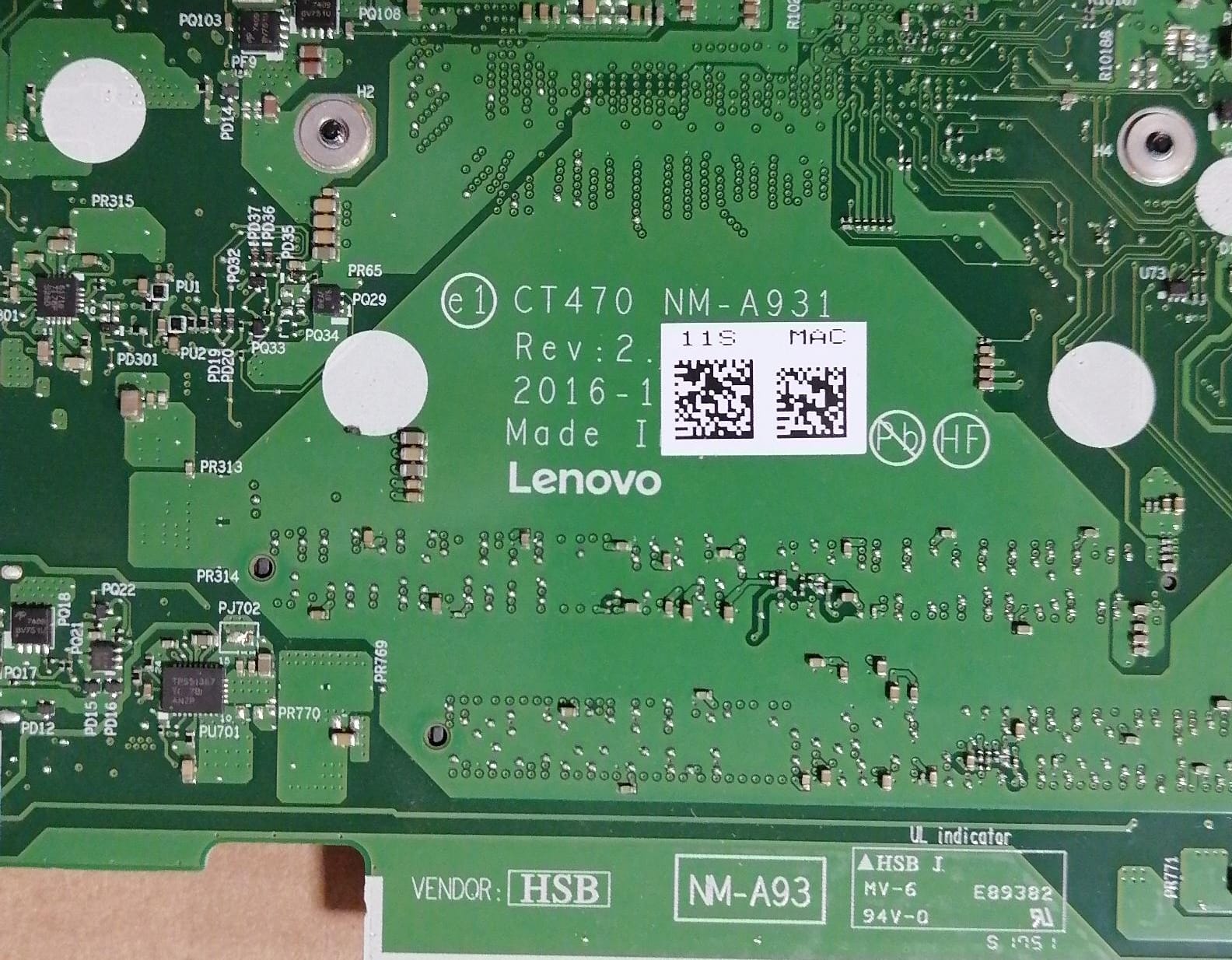 Tarjeta Madre Lenovo T470 Ci5-6300u 2.40ghz