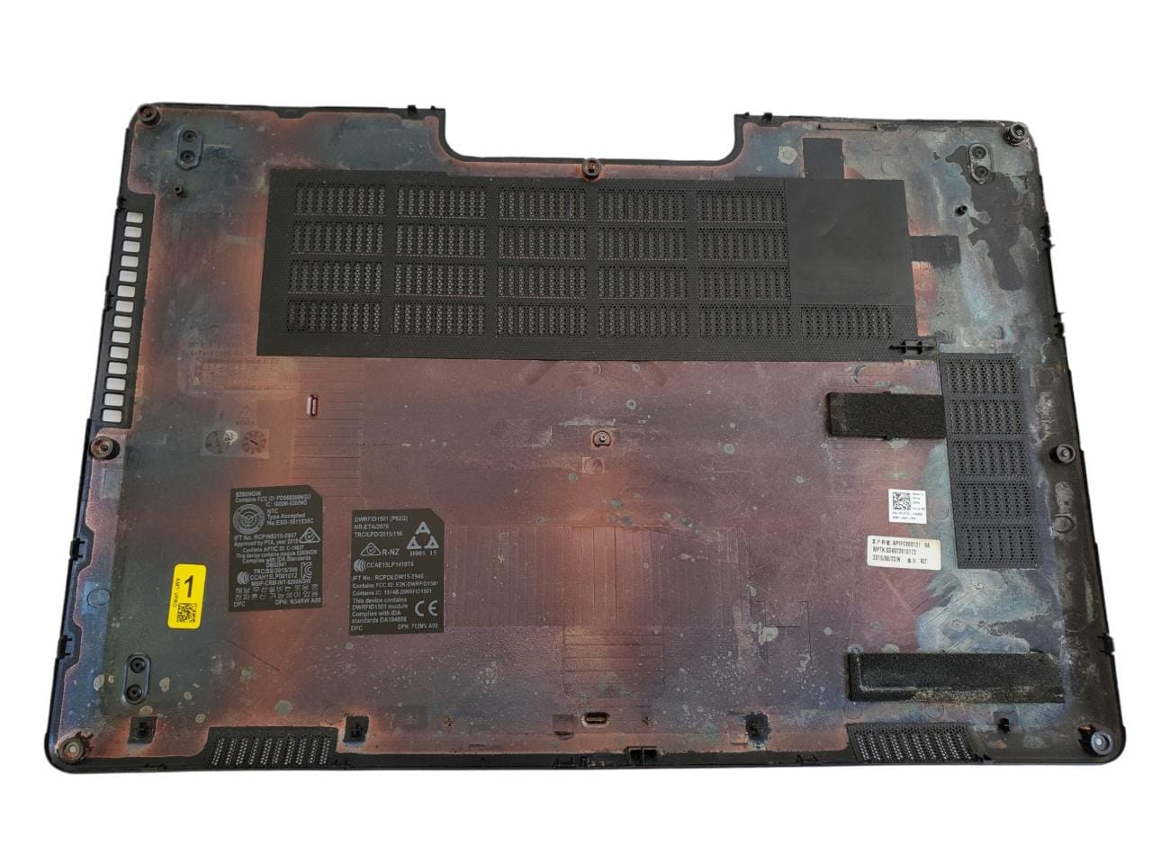 Tapa trasera, Altavoces y Disipador con ventilador de Laptop Dell Latitude E5470 (Producto usado)