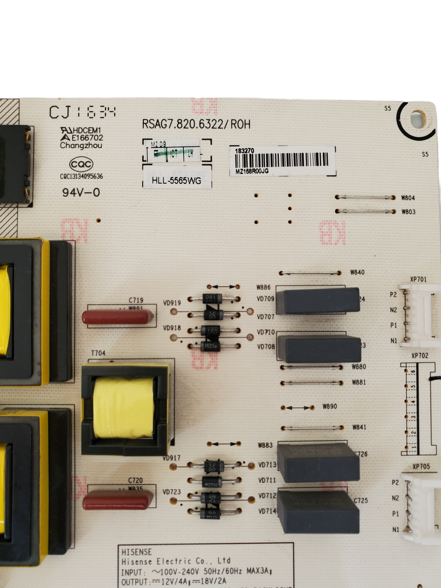Hisense tarjeta power rsag7.820.6322/r0h