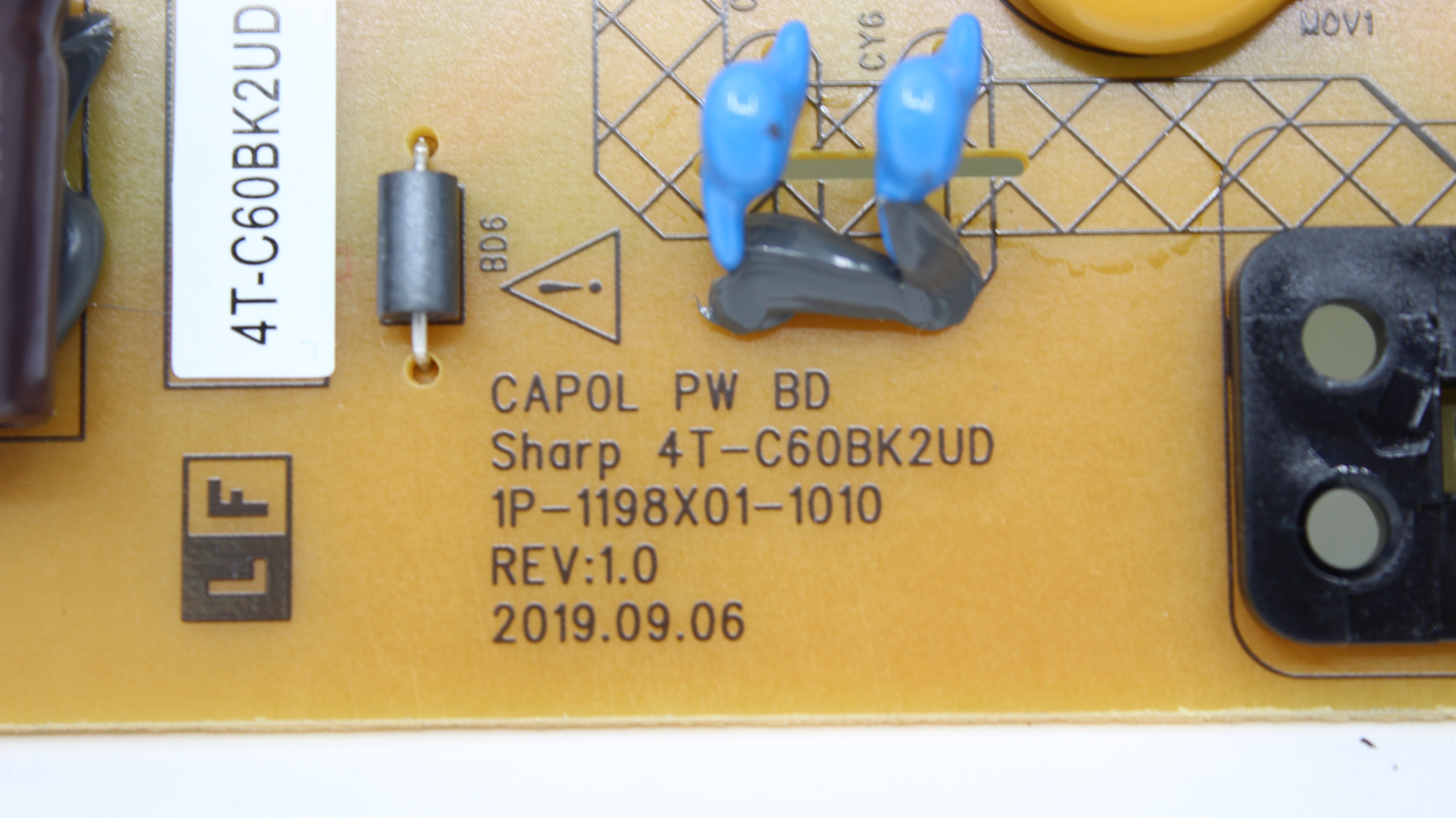 Sharp tarjeta power 1P-1198X01-1010