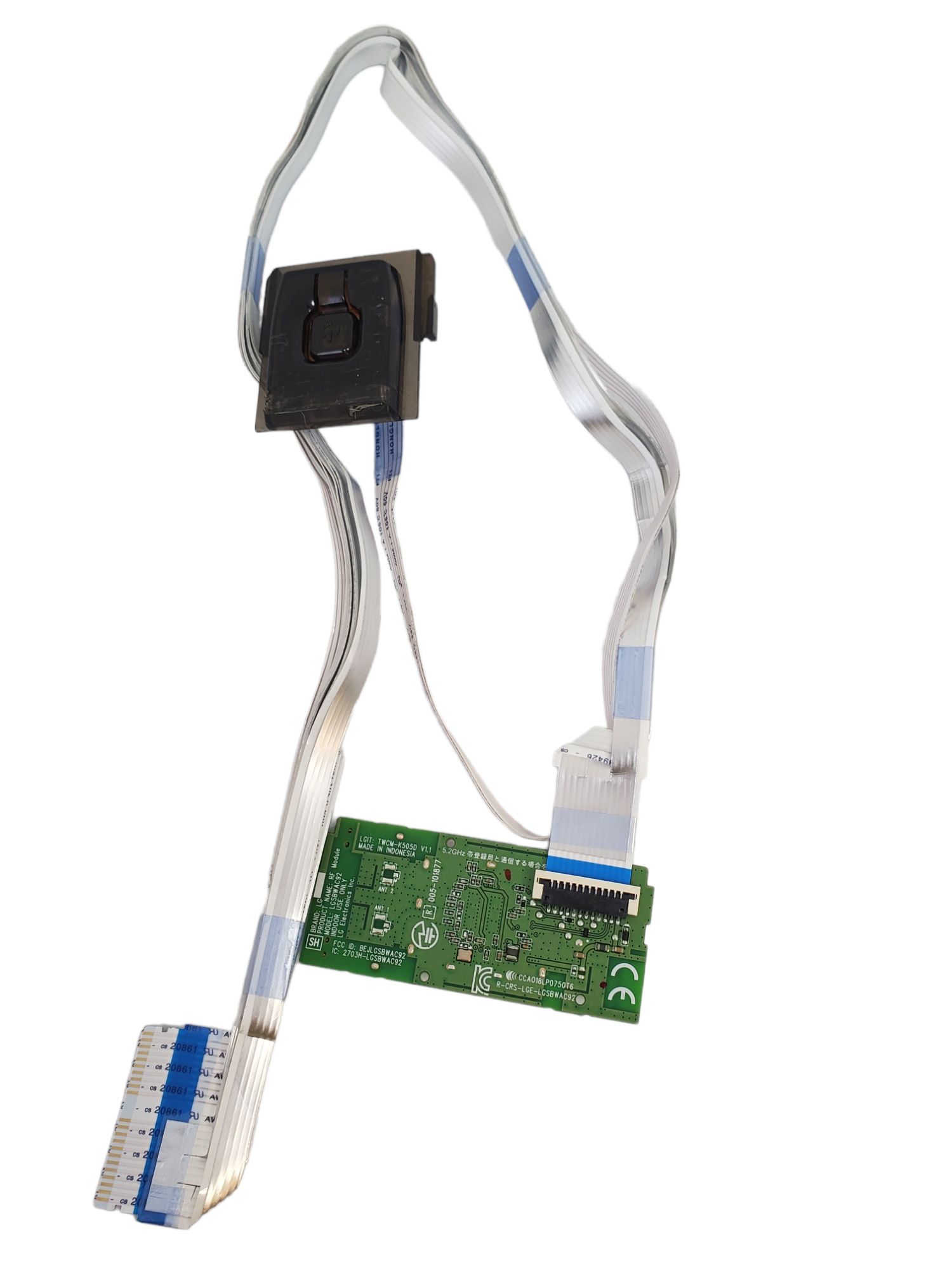kit flexor, cables de corriente, modulo wifi y boton de encendido LG UN8570PUB