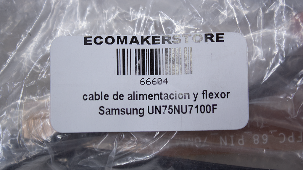 cable de alimentación y flexor Samsung UN75NU7100F
