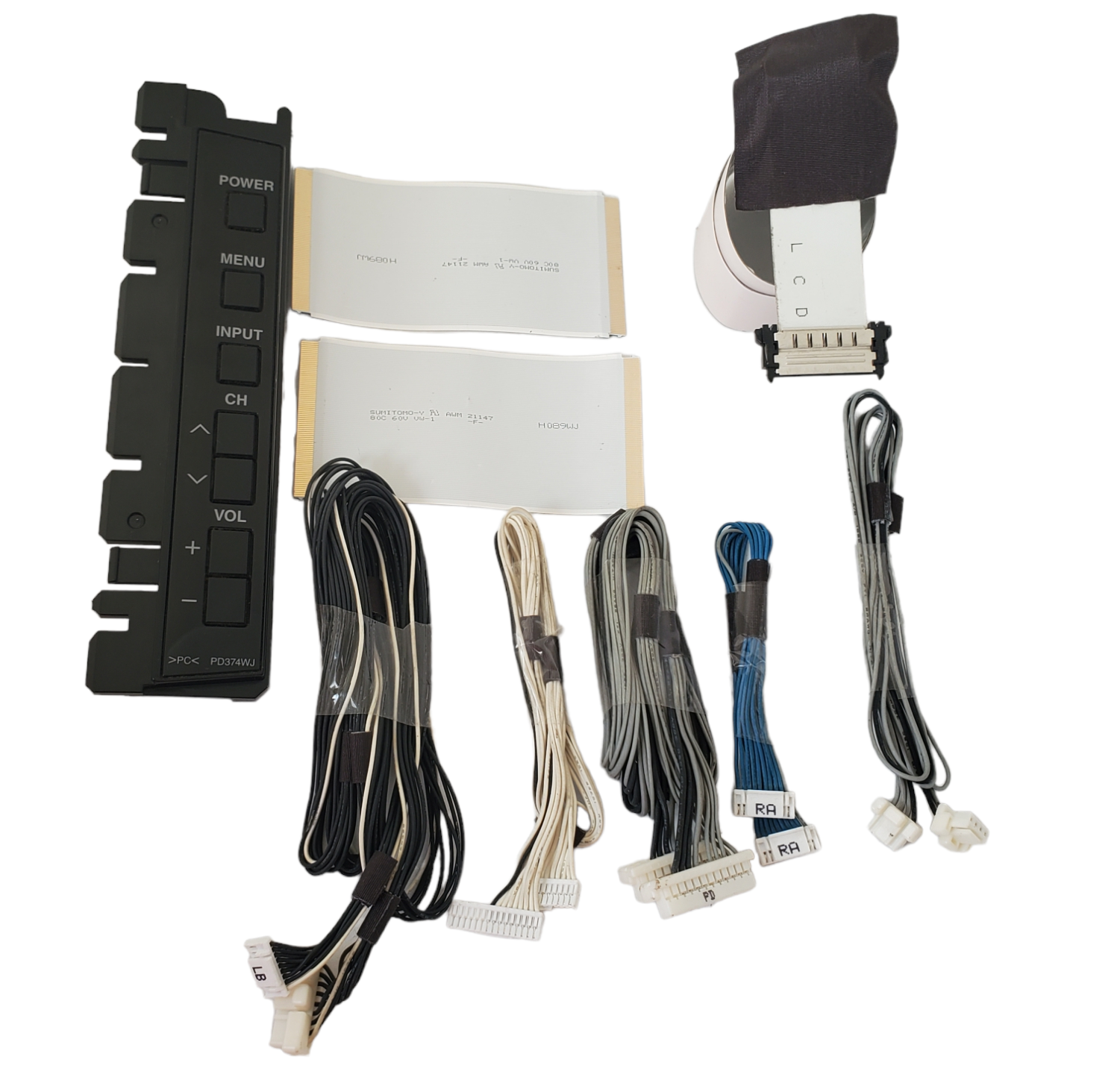 kit flexores, kit de cables de corriente y botonera Sharp LC-46LE700UN