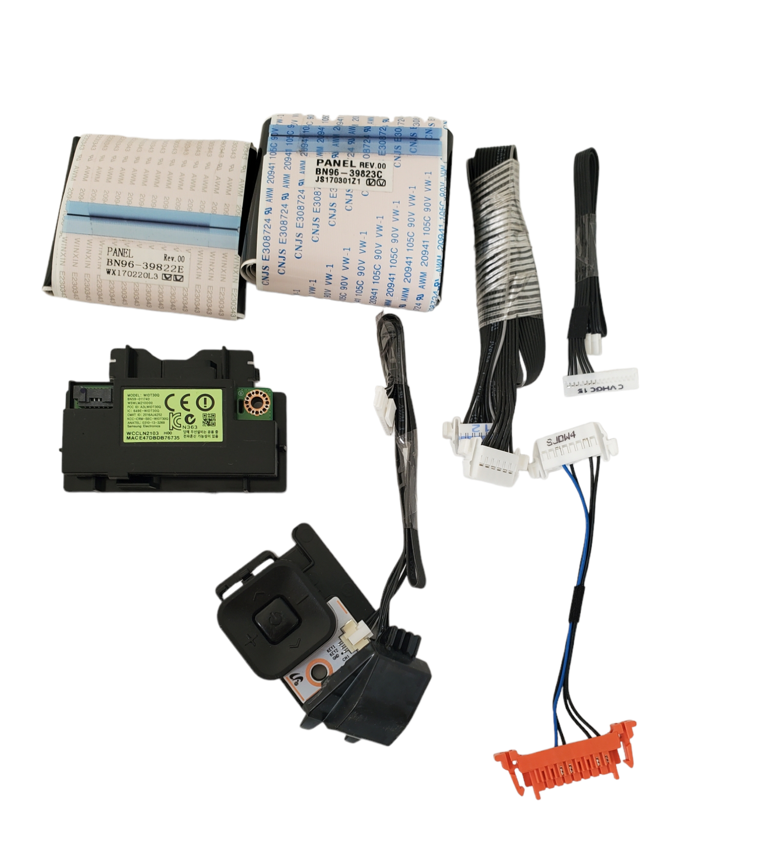 kit flexores, cables de alimentación, sensor infrarrojo y modulo de wifi/encendido Samsung UN49KU6300FXZX