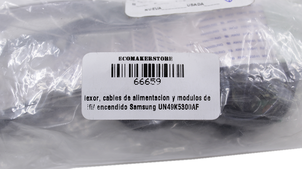 flexor, cables de alimentación y módulos de wifi/ encendido Samsung UN49K5300AF